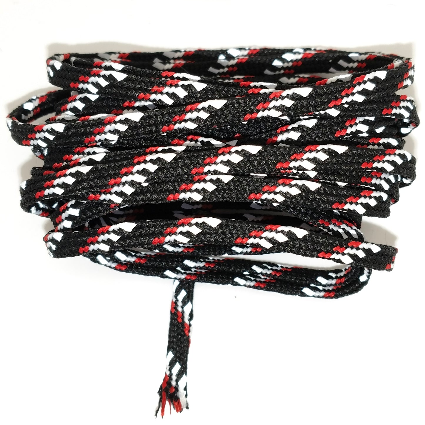 Heijastinnyöri, polyesternyöri, huppunyöri, musta/punainen/valkoinen