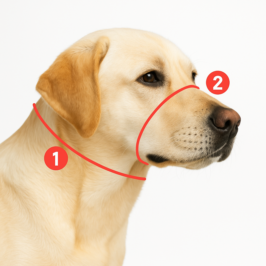 Kuonopanta heijastimella ja kaulapannalla