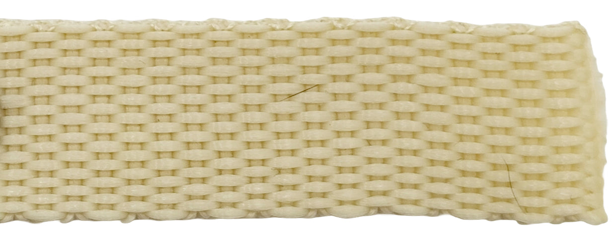 Polypropeeninauha luonnonvalkoinen, remminauha, turvanauha, laukkunauha